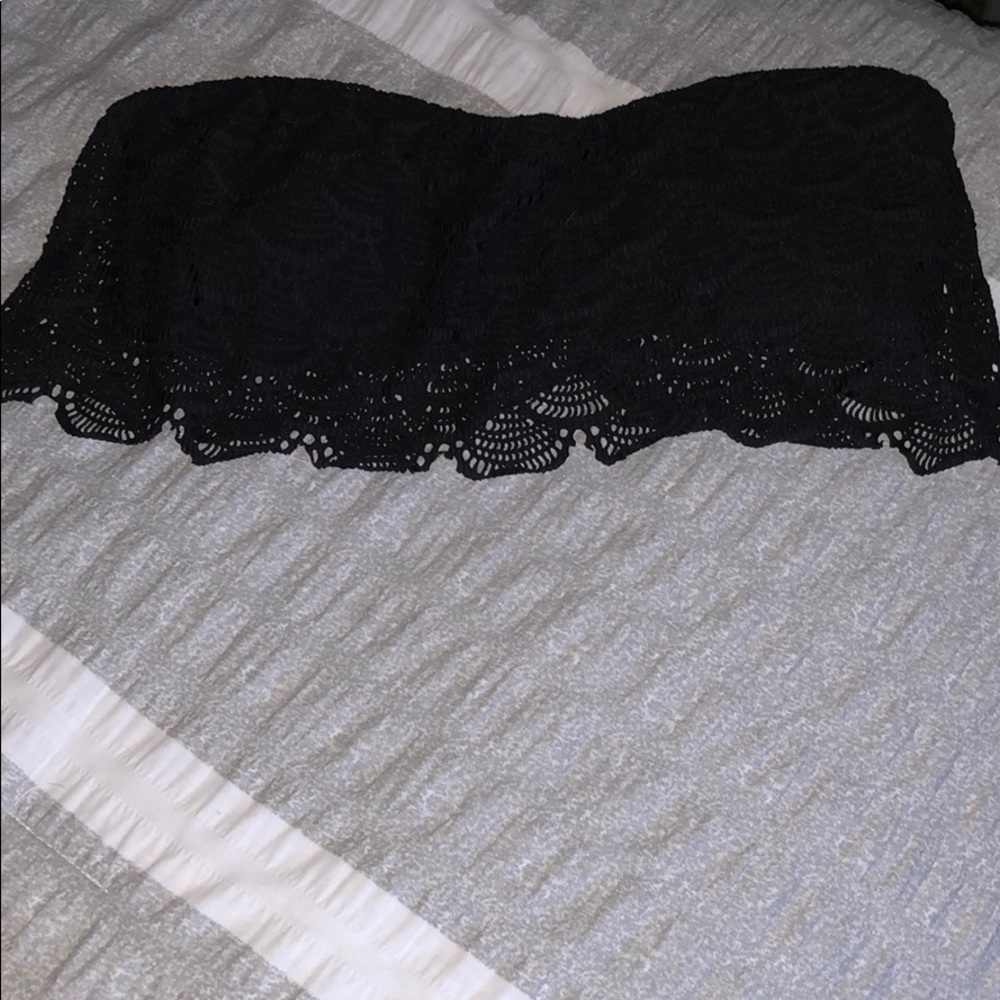 black swim suit top